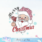 Merry christmas sublimation design, png for sublimation, Christmas PNG, Retro pink christmas PNG