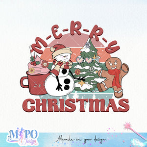 Merry christmas sublimation design, png for sublimation, Hippe Christmas PNG, retro vibes PNG