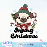 Merry christmas sublimation design, png for sublimation, Christmas PNG,  Christmas Animals PNG