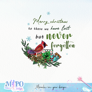 Merry christmas to those we have lost but never forgotten sublimation design, png for sublimation, memorial PNG