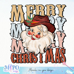 Merry merry merry christmas sublimation design, png for sublimation, Christmas PNG, Western christmas PNG