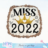 Miss 2022 sublimation design, png for sublimation, Christmas PNG, Christmas vibes PNG