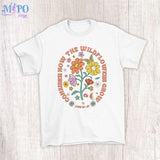 Consider How the Wildflowers Grow Luke 1227 sublimation design, png for sublimation, retro sublimation, inspiring png