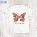 Do what makes you happy sublimation design, png for sublimation, retro sublimation, inspiring png