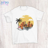 Aloha beaches Hawaii sublimation design, png for sublimation, Summer png, Beach vibes PNG