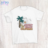 Sunset Beach California sublimation design, png for sublimation, Summer png, Beach vibes PNG