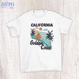 California Golden Coast sublimation design, png for sublimation, Summer png, Beach vibes PNG