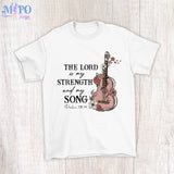 The Lord is my strength and my song Psalm 118 14 sublimation design, png for sublimation, Vintage design, inspiration png