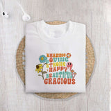 Amazing loving strong happy beautiful gracious sublimation design, png for sublimation, retro sublimation, inspiring png