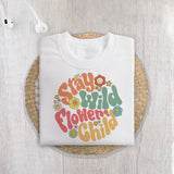 Stay Wild Flower Child sublimation design, png for sublimation, retro sublimation, inspiring png