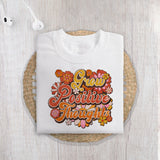 Grow positive thoughts sublimation design, png for sublimation, retro sublimation, inspiring png