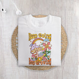 Keep going keep growing sublimation design, png for sublimation, retro sublimation, inspiring png