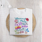 Mermaid off duty, salty babe, Shell Yeah! sublimation design, png for sublimation, retro sublimation, inspiring png