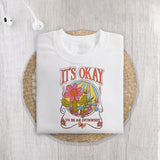 It's okay to be an introvert sublimation design, png for sublimation, retro sublimation, inspiring png