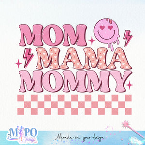 Mom mama mommy sublimation design, png for sublimation, Valentine PNG, Retro Valentine Mama PNG