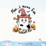 Moo i mean boo sublimation design, png for sublimation, Boo halloween design, Halloween styles, Retro halloween design