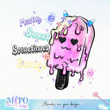 Mostly Sweet Sometimes Savage sublimation design, png for sublimation, Retro Halloween design, Halloween Kid PNG