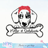 Mother of Dachshunds SVG design, png for sublimation, Mother SVG, Mother's quotes SVG