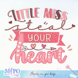 Mr. Steal your heart sublimation design, png for sublimation, Valentine PNG, Valentine KIDs vibes PNG