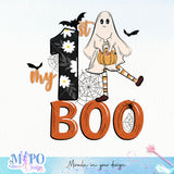 My 1st Boo sublimation design, png for sublimation, Boo halloween design, Halloween styles, Retro halloween design