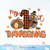 My 1st Thanksgiving sublimation