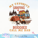 My Favorite Camping Buddies Call Me Dad sublimation design, png for sublimation, Father's day sublimation, Camping father png, Retro camping design