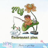 My Retirement plan sublimation design, png for sublimation, Vintage design, inspiration png