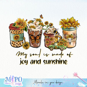 My soul is made of joy and sunshine sublimation design, png for sublimation, Retro sunflower PNG, hobbies vibes png