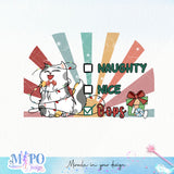 Naughty nice oops sublimation design, png for sublimation, Christmas PNG,  Christmas Cat PNG