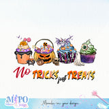 No tricks just treats sublimation sublimation design, png for sublimation, Halloween Sweets vibes png, halloween kids png