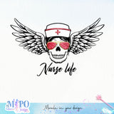 Nurse life sublimation design, png for sublimation, messy mom vibes png, mother's day png