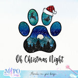 Oh Christmas Night sublimation design, png for sublimation, Christmas PNG, Christmas vibes PNG