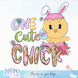 One cute chick sublimation design, png for sublimation, Holidays design, Easter Day sublimation
