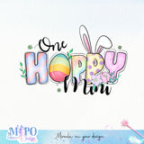 One hoppy mini sublimation design, png for sublimation, Holidays design, Easter Day sublimation