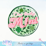 One lucky mini sublimation design, png for sublimation, Patrick's day PNG, Holiday PNG
