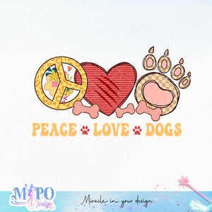 Peace love dog sublimation design, png for sublimation design, png for sublimation, dog mom sublimation, mother's day png