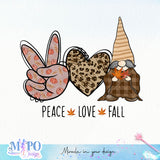 Peace love fall sublimation design, png for sublimation, Autumn PNG, Positive vibe PNG, Autumn vibe PNG