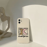 K is for kindergarten sublimation design, png for sublimation, Retro School design, School life PNG