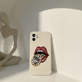 Leopard Halloween Vampire Lips sublimation