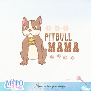 Pitbull mama sublimation design, png for sublimation design, png for sublimation, dog mom sublimation, mother's day png