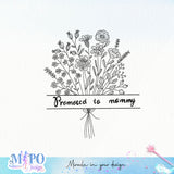 Promoted to mommy SVG design, png for sublimation, Family SVG, Family quotes SVG