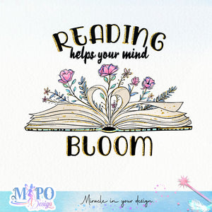 Reading helps your mind bloom sublimation