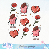 Retro Valentines sublimation design, png for sublimation, Valentine PNG, Retro valentine PNG