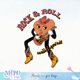 Rock & roll wild spirit sublimation design, png for sublimation, Cartoon png, Funny png
