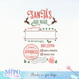 Santa Sack 2 design sublimation, png for sublimation, Santa Mails PNG,  Christmas SVG