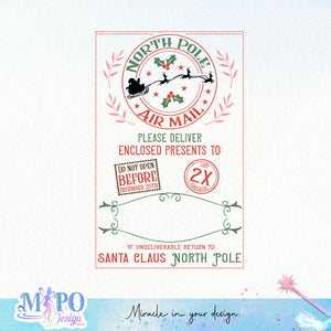 Santa Sack 2 design sublimation, png for sublimation, Santa Mails PNG,  Christmas SVG