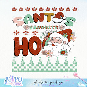 Santa's favorite Ho sublimation design, png for sublimation, Christmas PNG,  Christmas SVG