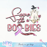 Save The Boo-bies sublimation design, png for sublimation, Cancer Disease design, Breast Cancer PNG