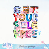 Set yourself free sublimation design, png for sublimation, Cartoon png, Funny png
