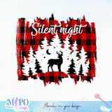 Silent night sublimation design, png for sublimation, Christmas PNG, Christmas vibes PNG